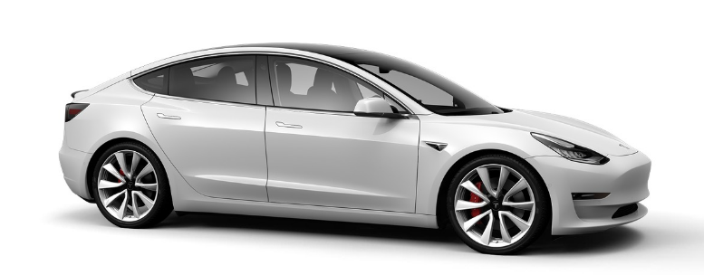 Model 3 White Electric Tesla 2019 2