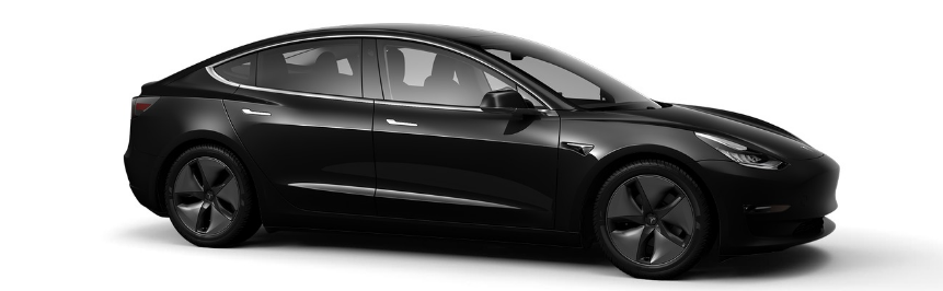 Automatic Black Tesla 2020 Model 3