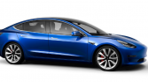 Blue Electric Tesla Model 3