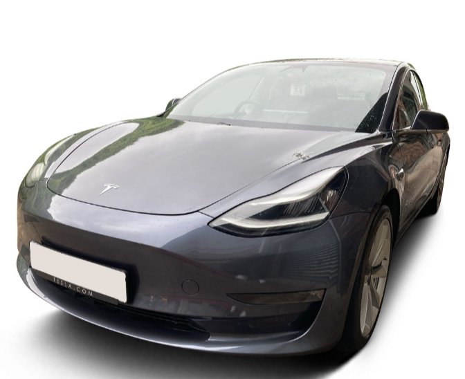 Silver Tesla Automatic 2020 Model 3