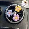 Cute Flower Aromatherapy Car Air Outlet Decoration Perfume Clip Air Freshener 2