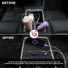 2021 2022 27W Quick Charger USB Shunt Hub Intelligent Docking Station Car Adapter Powered Splitter Extension Before & After