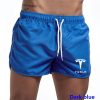 Dark Blue Tesla Men's Shorts Summer Swimwear